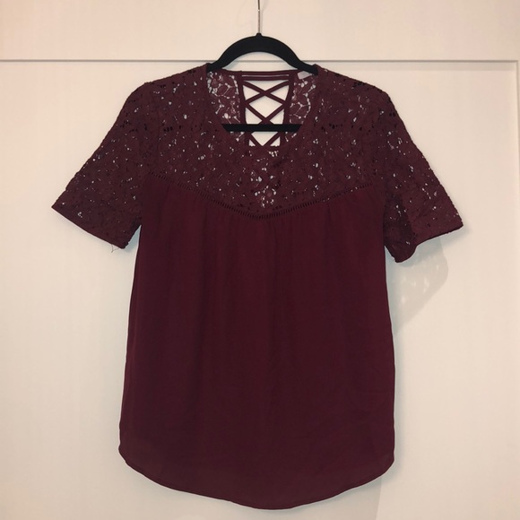 Dex Tops - Maroon Dex Blouse